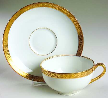 Schleiger 1266 Flat Cup & Saucer Set