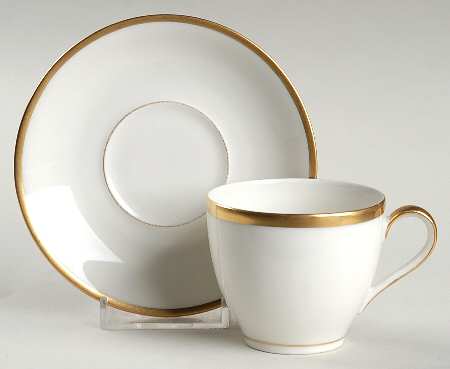 Schleiger 128 Flat Demitasse Cup & Saucer Set