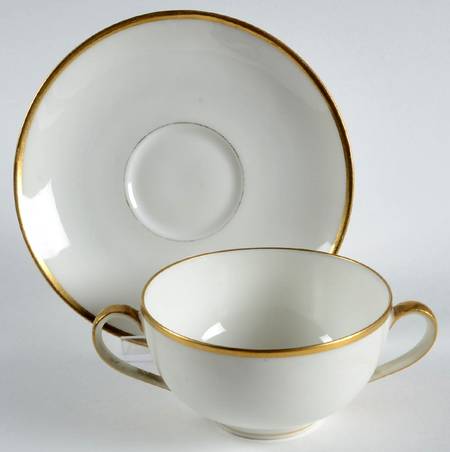 Schleiger 128 Flat Bouillon Cup & Saucer