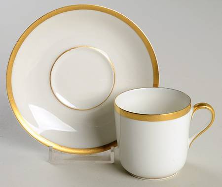 Schleiger 128 Flat Demitasse Cup & Saucer Set