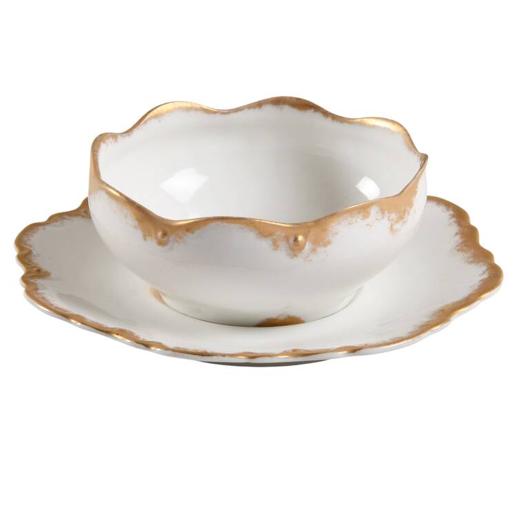 Schleiger 136 Ramekin & Saucer Set
