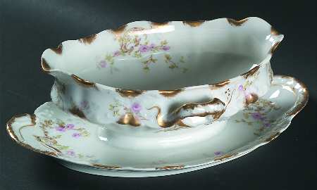 Schleiger 144 Gravy Boat with Attached Underplate by Haviland