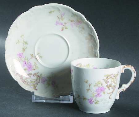 Schleiger 144a Flat Demitasse Cup & Saucer Set