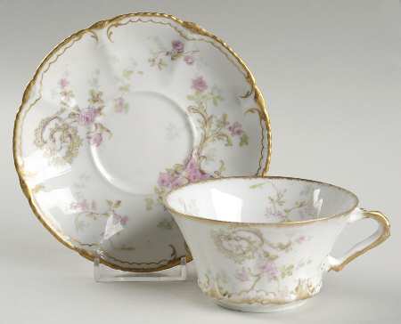 Schleiger 144F Flat Cup & Saucer Set