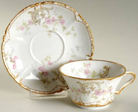 Schleiger 144F Flat Demitasse Cup & Saucer Set