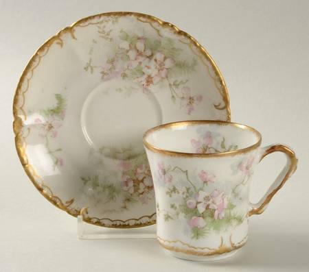 Schleiger 146N Flat Demitasse Cup & Saucer Set