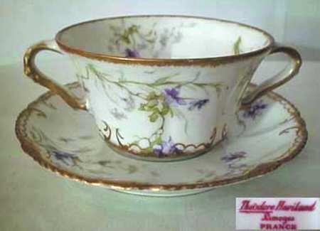 Schleiger 148b Flat Bouillon Cup & Saucer