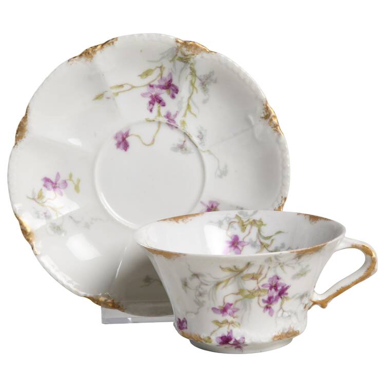 Schleiger 148d Flat Cup & Saucer Set