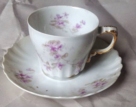 Schleiger 148J Flat Demitasse Cup & Saucer Set
