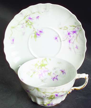 Schleiger 148J Flat Cup & Saucer Set