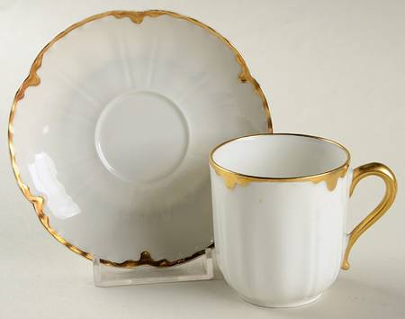 Schleiger 15 Flat Demitasse Cup & Saucer Set