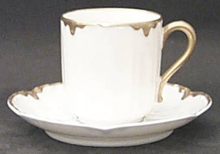 Schleiger 15 Flat Demitasse Cup & Saucer Set