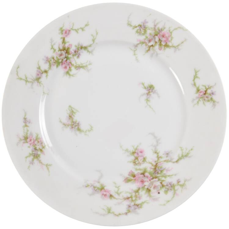 Schleiger 154a (White Background) Luncheon Plate