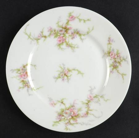 Schleiger 154a (White Background) Bread & Butter Plate