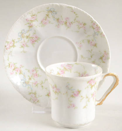Schleiger 161A Flat Demitasse Cup & Saucer Set