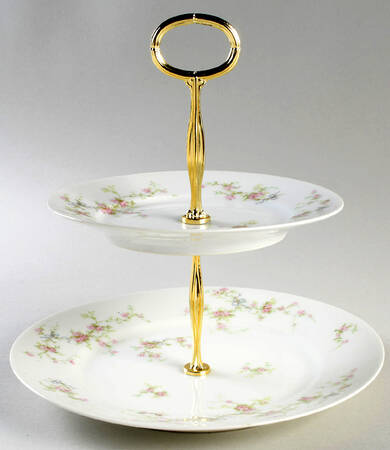 Schleiger 161B 6 5/8"-10"  2 Tiered Serving Tray (Dp, Sp) HC