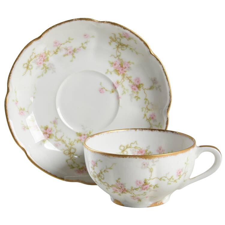 Schleiger 161f Flat Cup & Saucer Set