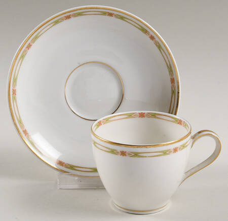Schleiger 169a Flat Demitasse Cup & Saucer Set