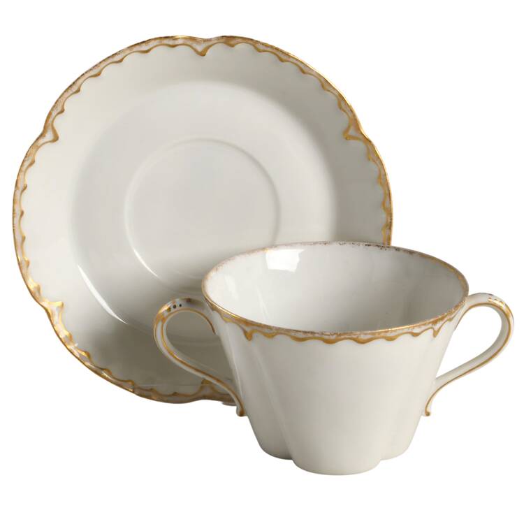 Schleiger 18 Flat Bouillon Cup & Saucer