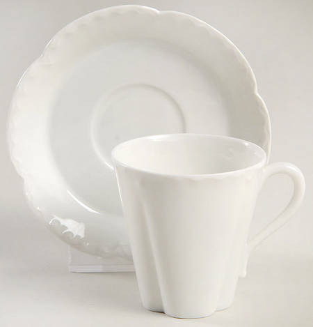 Schleiger 2&13 Flat Demitasse Cup & Saucer Set