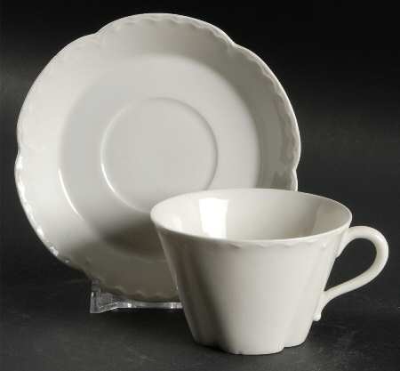 Schleiger 2&13 Flat Demitasse Cup & Saucer Set