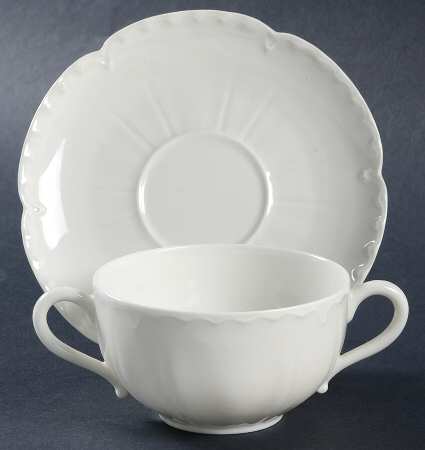 Schleiger 2&13 Flat Bouillon Cup & Saucer