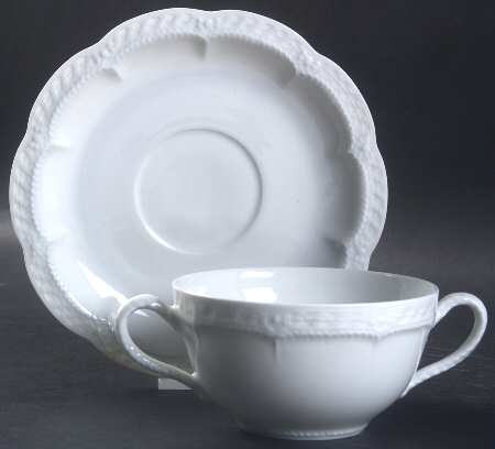 Schleiger 205 Flat Bouillon Cup & Saucer