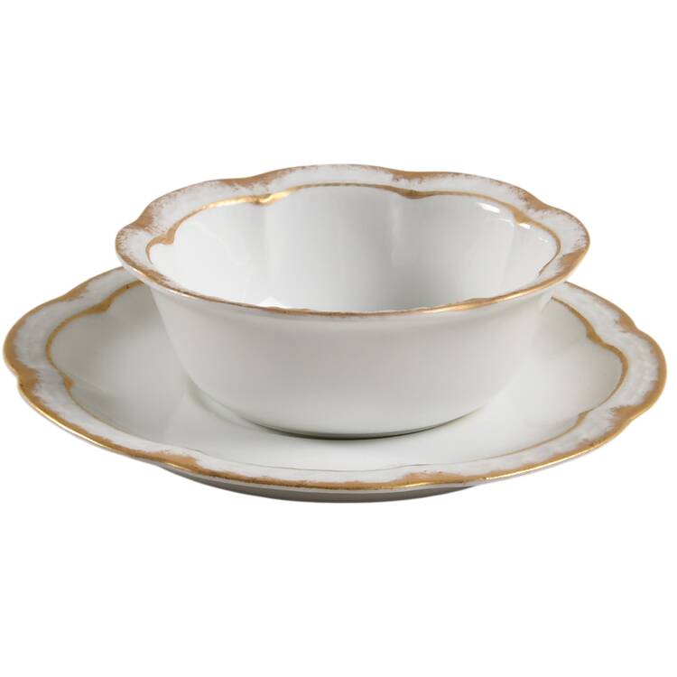 Schleiger 213 Ramekin & Saucer Set