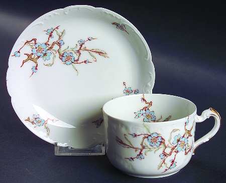 Schleiger 222F Flat Cup & Saucer Set