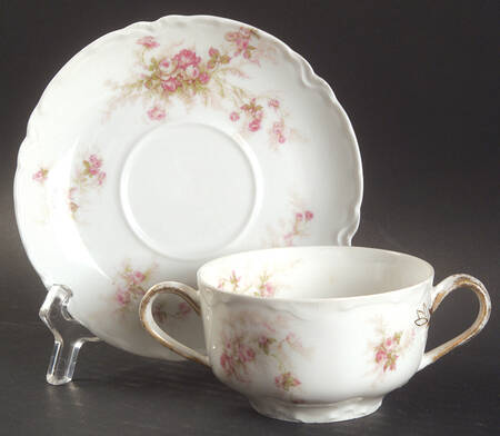 Schleiger 223A Flat Bouillon Cup & Saucer