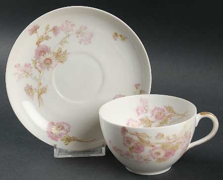 Schleiger 237J Flat Cup & Saucer Set