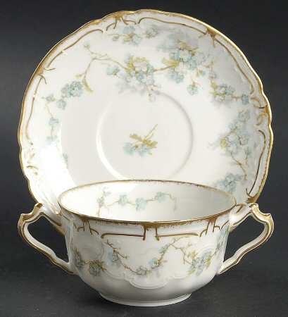 Schleiger 248A Flat Bouillon Cup & Saucer