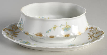 Schleiger 248B Gravy Boat w/Attached Underplate No Lid