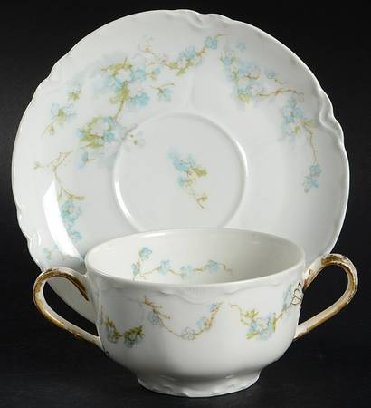 Schleiger 248B Bouillon Soup & Saucer Set