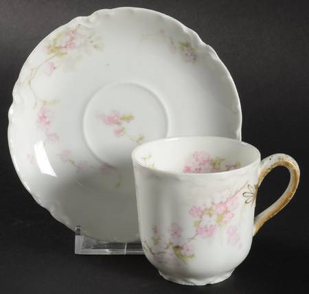 Schleiger 248F Flat Demitasse Cup & Saucer Set
