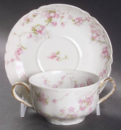 Schleiger 248F Flat Bouillon Cup & Saucer