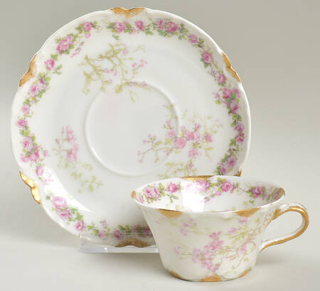 Schleiger 251A Flat Demitasse Cup & Saucer Set