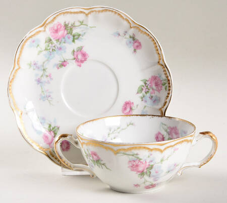 Schleiger 261 Bouillon Cup & Saucer