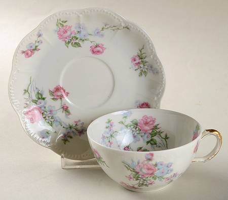 Schleiger 261C Flat Cup & Saucer Set