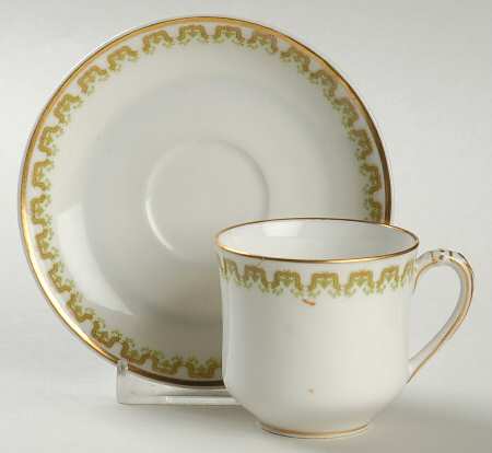 Schleiger 272 Flat Demitasse Cup & Saucer Set
