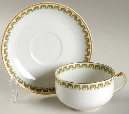 Schleiger 272 Flat Cup & Saucer Set