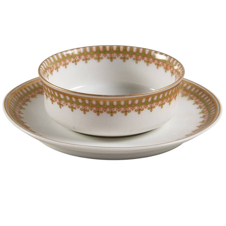 Schleiger 279 Ramekin & Saucer Set by Haviland