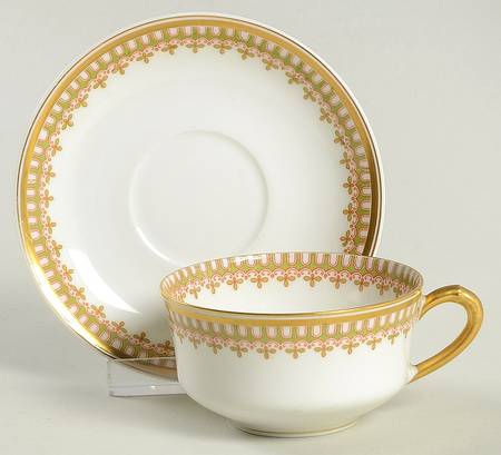 Schleiger 279 Flat Demitasse Cup & Saucer Set