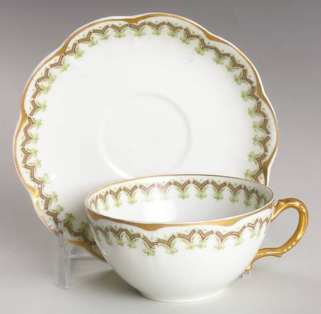Schleiger 288 Flat Cup & Saucer Set