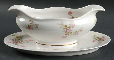 Schleiger 29a Gravy Boat with Attached Underplate by Haviland