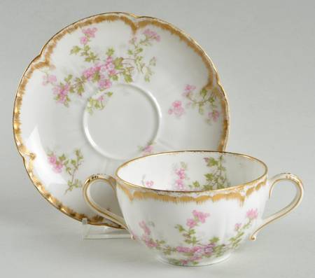 Schleiger 29K Flat Bouillon Cup & Saucer