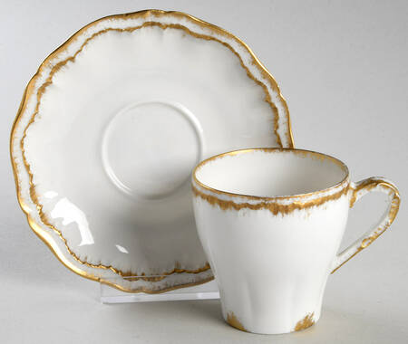 Schleiger 304 Flat Demitasse Cup & Saucer Set