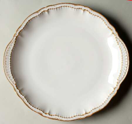 Schleiger 304 12" Handled Chop Plate (Round Platter)