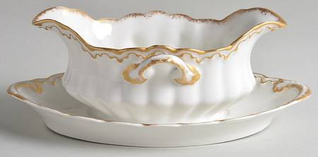 Schleiger 305 Gravy Boat with Attached Underplate by Haviland
