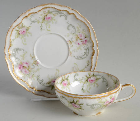 Schleiger 312E Flat Cup & Saucer Set